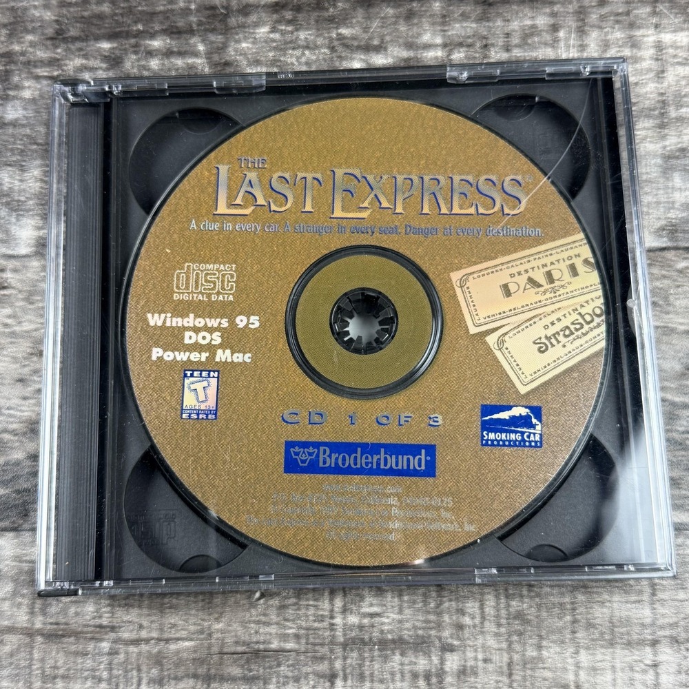 Vintage The Last Express Win 98 DOS Mac CD-ROM Game T Broderbund 3 Disc Big Box - Picture 2 of 11